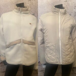 10 TREE Reversible Tan/Sherling Bomber Jacket NEW